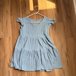 Ces Femme Blue Striped Tunic Top